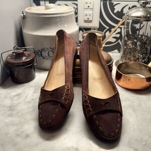 Tods Brown Suede Loafers